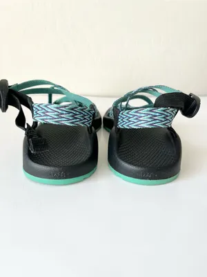 Chaco Dagger strappy water hiking sandals black teal women’s 8 thumbnail 6