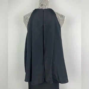 Kobi Halperin Black 100% Silk Open Shoulder Cape‎ Halter Dress Size 6 thumbnail 7