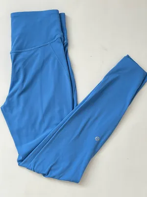 Lululemon base pace leggings brushed nulux for cold weather 6 blue Nile thumbnail 5