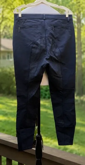HR Farm Equestrian Horse Blue Riding Pants Breeches Womens Size 30 EUC thumbnail 1