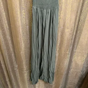 Young, Fabulous & Broke Olive Green Smocked Faux Wrap Maxi Dress Small thumbnail 8