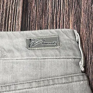 Citizens Of Humanity Boho #370 Stretch Denim Gray Mini Skirt Sz 25 Embroidered‎ thumbnail 6