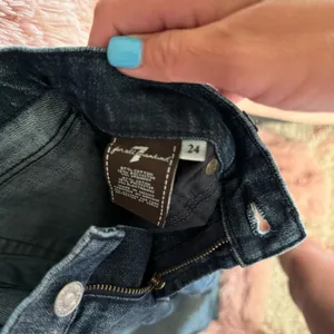 7 For All Man Mind straight leg jeans‎ sz 24 thumbnail 3