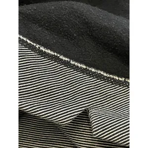 Lululemon Keep Up Crew Size 6 Black Stripe Cotton Fleece Athleisure Sweatshirt thumbnail 9
