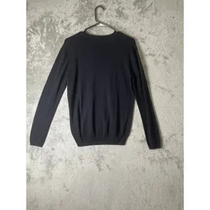 Hobbs London Black Glitter Star Crewneck Sweater Pullover Size Small Metallic thumbnail 3