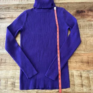 Lauren Ralph Lauren Turtleneck Sweater Women‎ XS Ribbed Purple thumbnail 10
