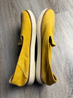Franco Sarto Mustard Yellow Suede Loafers Slip-On Flats Women’s Size 8.5M thumbnail 8