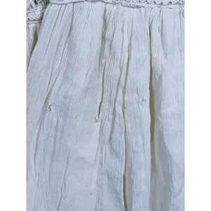 Vintage Y2K American Eagle Babydoll Mini Dress XS Cream Boho Country Concert thumbnail 12