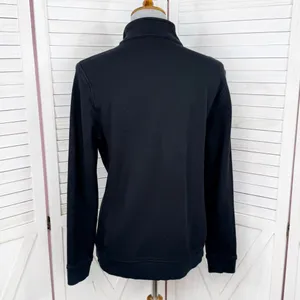 Vineyard Vines‎ Mock Neck Snap Pullover Sweatshirt Black Womens Medium thumbnail 4