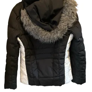 Calvin Klein Black and White Puffer Jacket thumbnail 9