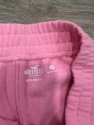Hollister pink sweat shorts thumbnail 3