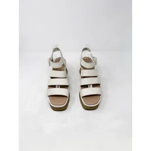[Sorel] Cream Leather Joanie III Platform Wedge Ankle Strap Sandals Size 9.5 thumbnail 4