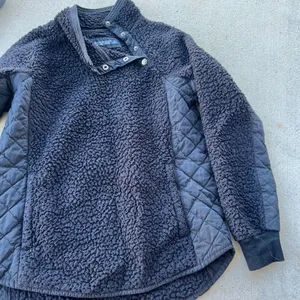 Abercrombie & Fitch small‎ blue sherpa pullover thumbnail 2