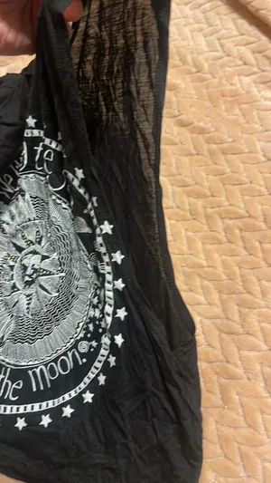 French Pastry Cropped Tanktop Black Size Small We Live By The Sun ~ We Feel By The Moon thumbnail 5