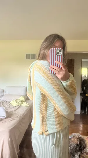 O'Neill Blue and Yellow Striped Sweatshirt thumbnail 2