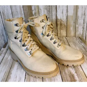 DOLCE VITA Women's Hank Combat Boots in Ivory Size 8M‎ thumbnail 2