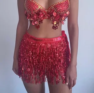 Red sparkly Skirt thumbnail 1