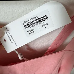 Anthropologie Mon Renn Sunlight Midi Dress in Blush Pink - XS - NWT thumbnail 10