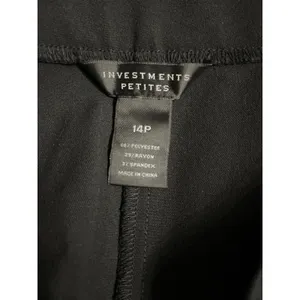 Investments Petites Black Capri Pants Size 14P New Without Tags thumbnail 4