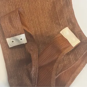 BLASHE Belong Bodysuit in Copper‎ with Adjustable Spaghetti Straps NWT Small thumbnail 5