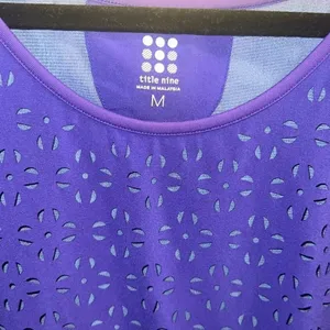 ✨Title Nine Nimblene Illusion Eyelet Purple Blue Tank Sz Medium Dress✨ thumbnail 8