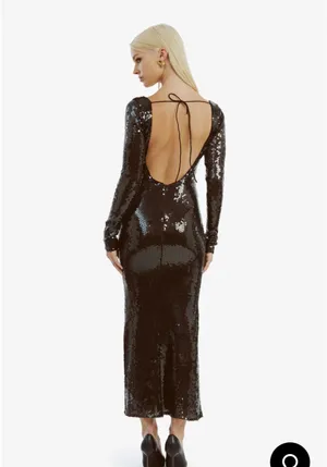 Bardot Brown sequin midi dress  thumbnail 2