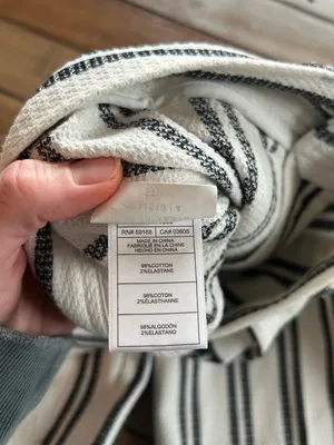 Fifteen Twenty Rylee Striped Crop Pant Navy White Cotton 4 thumbnail 9