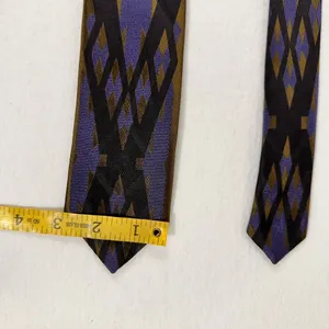 Christian Lacroix Men's Tie Vintage Silk Classic Geometric Multicolor thumbnail 5