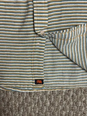 The Normal Brand Freshwater Short Sleeve Casual Striped Button Up Shirt thumbnail 4