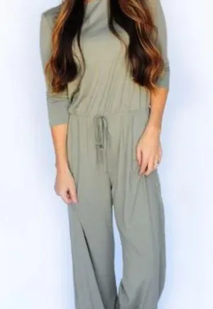 Lake Flower black jumpsuit with pockets EUC Size M thumbnail 3