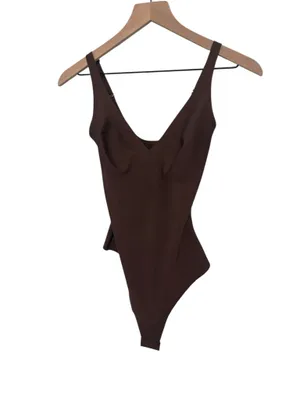 NWT Skims Body Plunge Bodysuit Cocoa M BD-THG-3326 ( SOLD OUT) thumbnail 3
