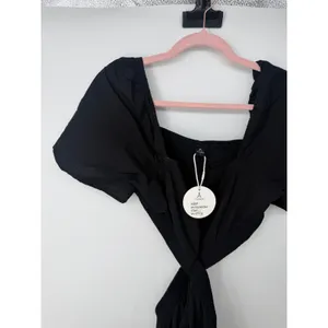 Anrabess Cutout Back Mini Dress Size Large Black thumbnail 7