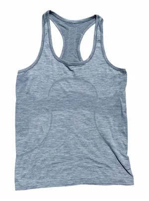 Lululemon Swiftly Tech Racerback Tank Women Size 8 Blue Seamless Running Top thumbnail 1