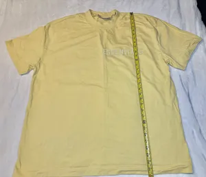 Fear Of God Essentials Shirt Mens XXL Yellow Short Sleeve Spell Out thumbnail 2