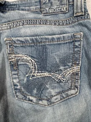 Big Star Maddie Boot Cut Jeans Mid Rise Fit Medium Wash Tagged Women's Size 29L thumbnail 5