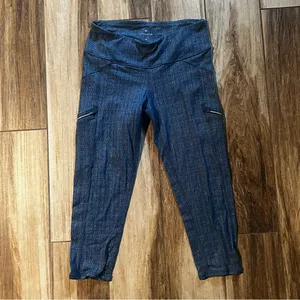 Athleta blue capri leggings thumbnail 2