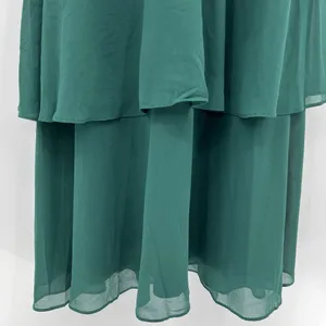 Lulus‎ Celebration Time Emerald Green Sleeveless Tiered Midi Dress Size XS thumbnail 5