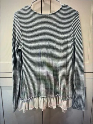 Altar'd State Ruffle Hem Long Sleeve Top thumbnail 2