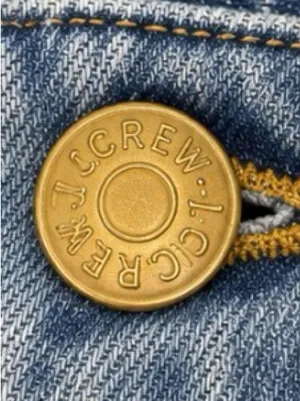J.Crew Full Length Wide Leg Jeans Size 29 High Rise Button Fly Medium Wash thumbnail 6