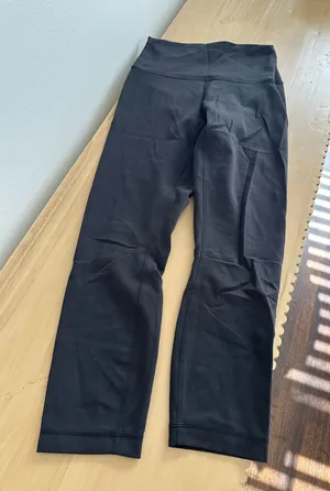 Lululemon Wunder Train Contour Fit High-Rise Crop 23" Black 6 thumbnail 1