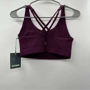 Stitch Fix We Wander Serena‎ Purple Strappy Sports Bra Medium Impact Sz S NEW thumbnail 2