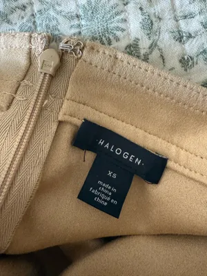Halogen faux suede skirt thumbnail 3