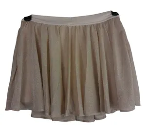 Offline by Aerie Real Me Metallic‎ Gold Pleated Tennis Skort Shimmer Mini L NWT thumbnail 1