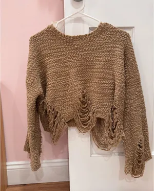 POL Boutique Tan Sweater thumbnail 1