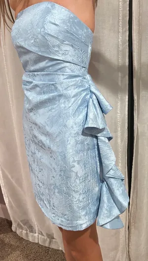 Blue mini dress thumbnail 1
