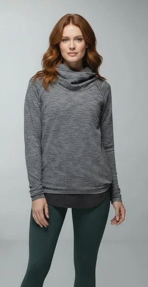 Lululemon Healthy Heart‎ Rulu Pullover Coco Pique Black 8 thumbnail 1