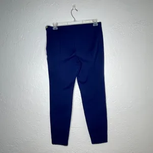 Lilly Pulitzer Alessia Stretch Dinner Pants Navy‎ Blue Side Zip 27269 Womens 14 thumbnail 4