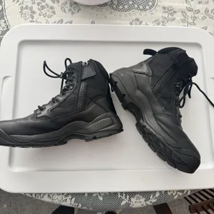 5.11 Tactical Women's ATAC 2.0 6" Side Zip Black Leather Quarter Boot Size 8.5 thumbnail 2