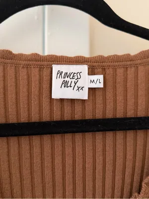 Princess Polly Ribbed Button Front Top thumbnail 2