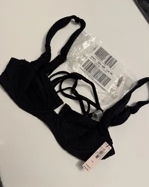 VICTORIA’S SECRET - Swimwear Bikini Set - Black - 32B Top & Size M Bottom thumbnail 1